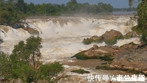 瀑布|东南亚小乘佛教国家之一，老挝，这里有世界上最宽的瀑布