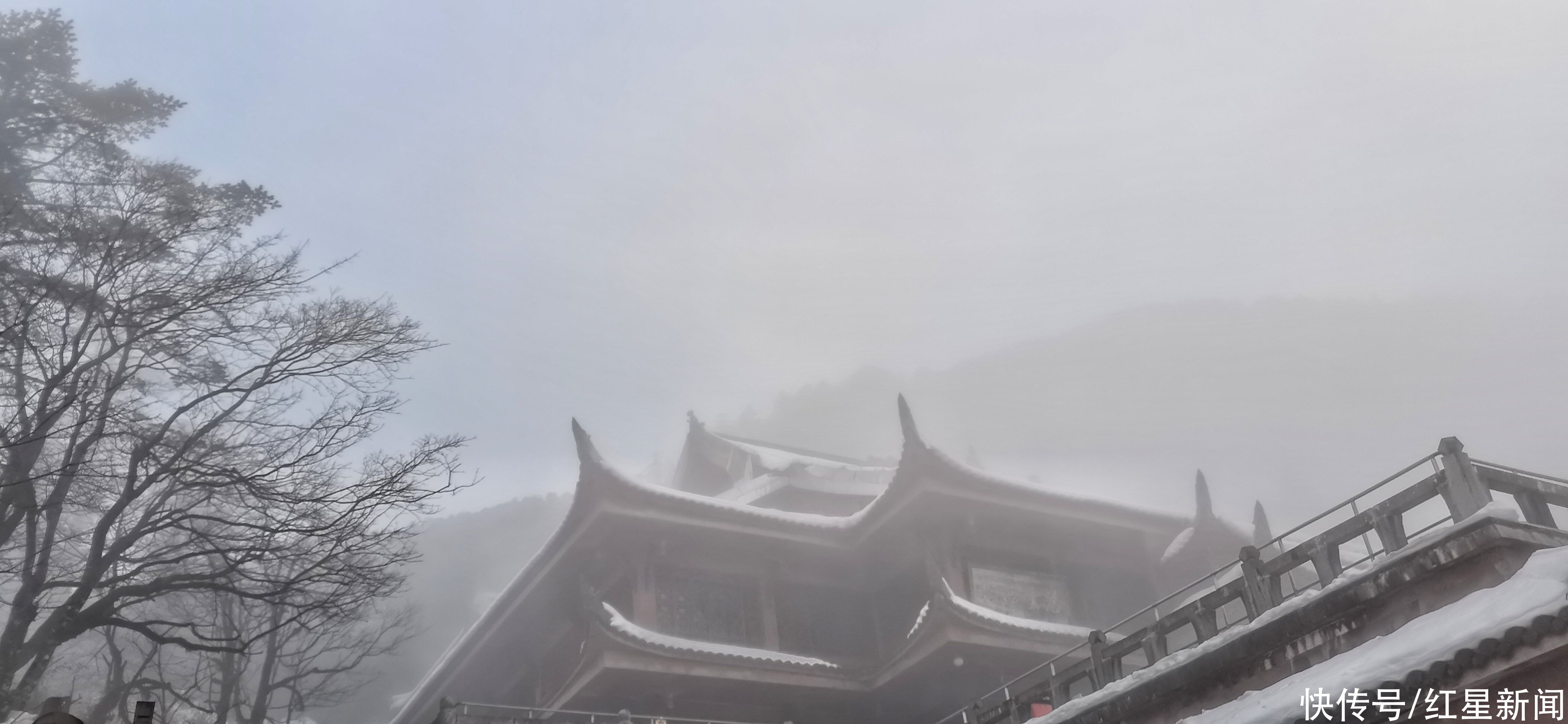 大年初四瑞雪兆丰年，成都周边西岭雪山峨眉山降大雪