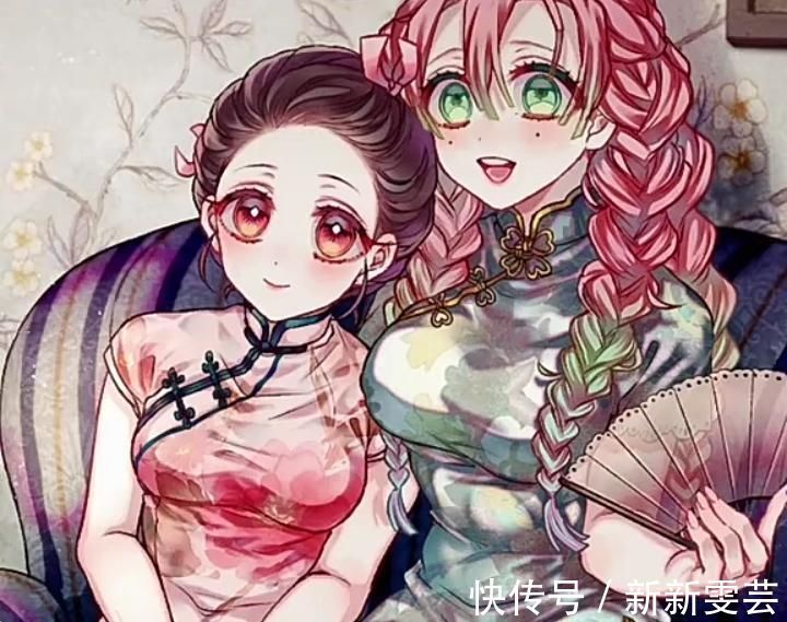 伊之助|遇上中国风的鬼灭之刃,祢豆子秒变女神,伊之助让人惊讶