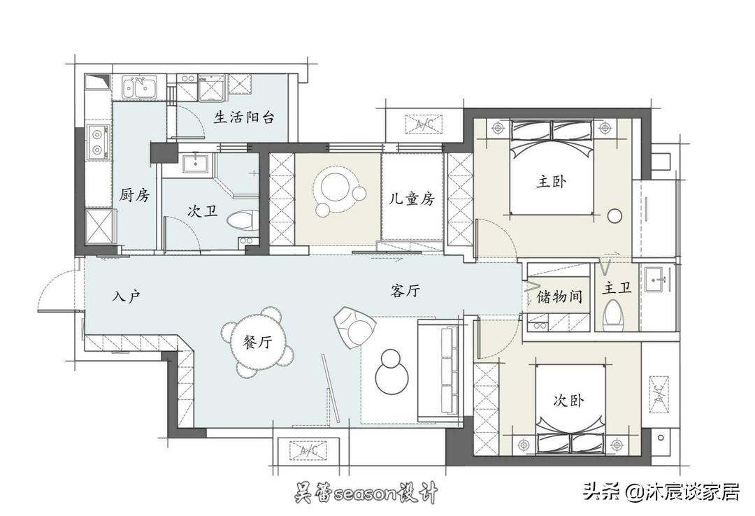 挪位|拆墙挪位后，她让小家实现“大横厅”，采光好，动线流畅，好舒服