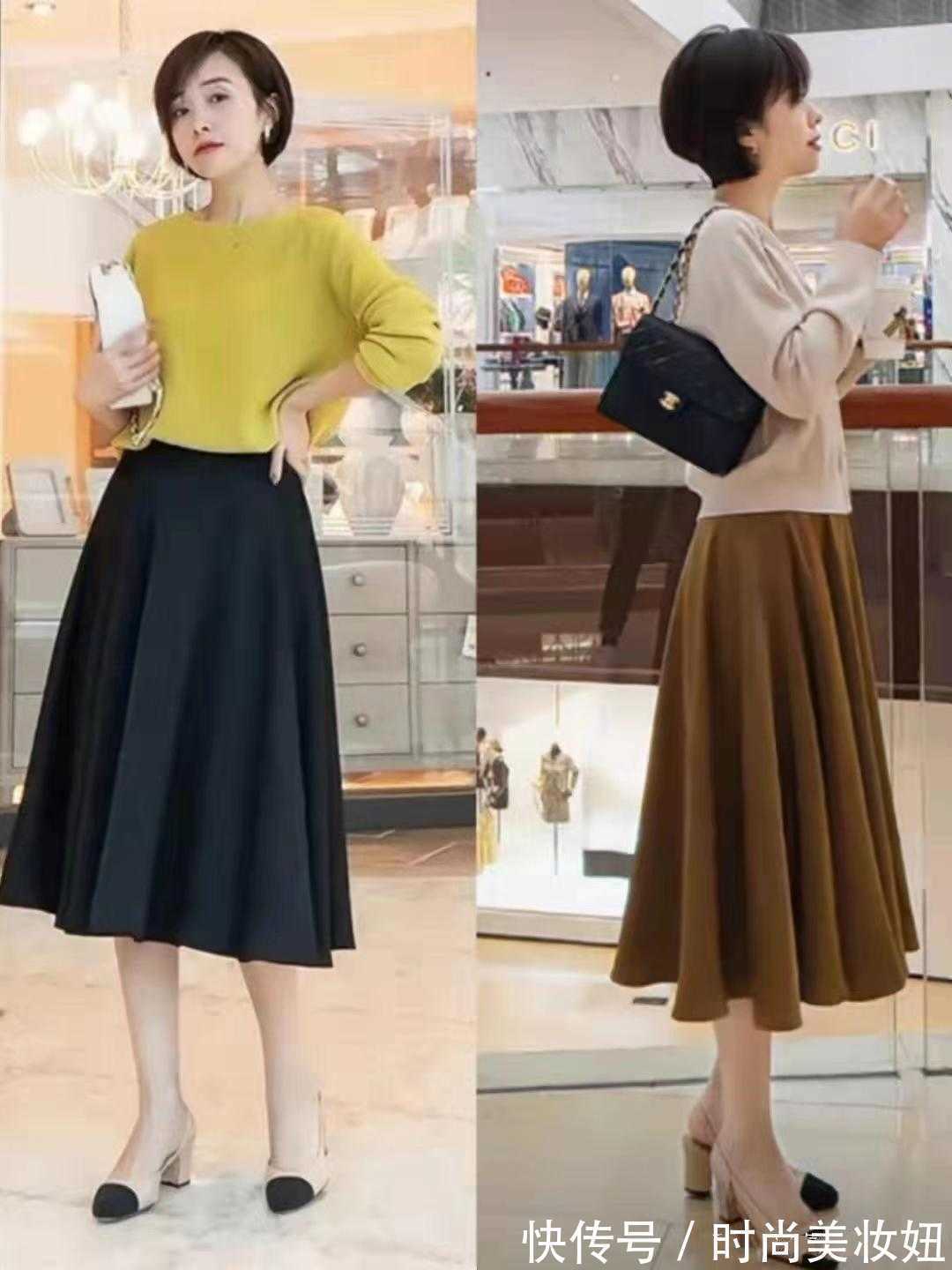 冬季 “过膝裙”才是冬季该有的穿搭,优雅洋气又保暖,照穿显气质