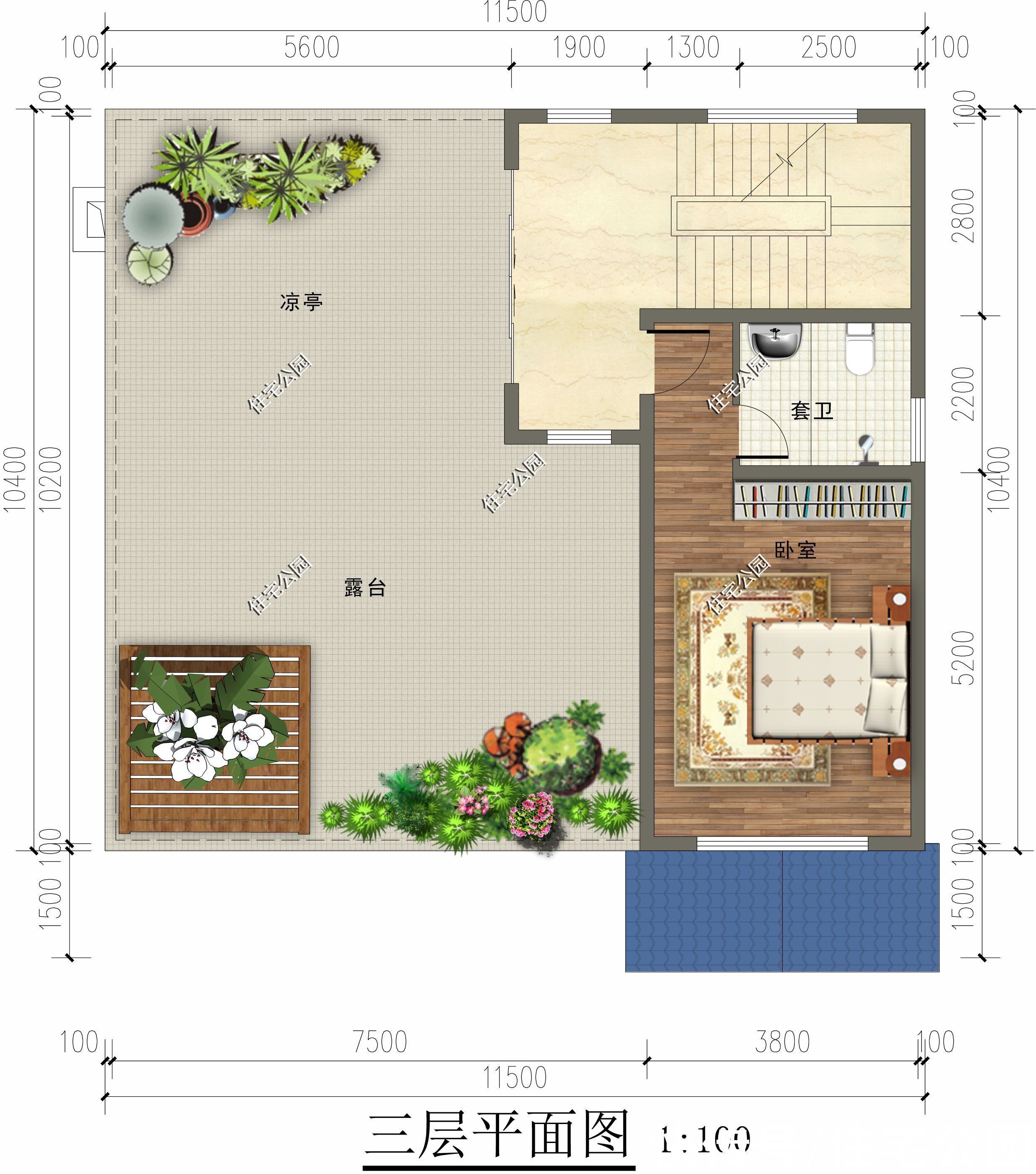 门别类|农村盖个小别墅，村里人看了都羡慕，12×12米三层欧式别墅分享