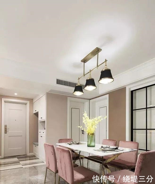 粉色调|130平米轻奢美式风新房,颜色搭配恰到好处,温柔而迷人!