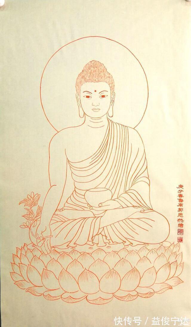 白描|实力派书画家郭思然先生,朱砂白描人物系列作品欣赏