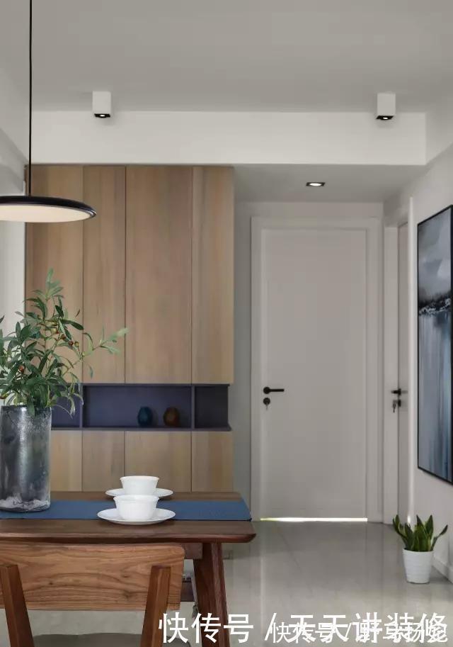 简装|100㎡小三房,发现简装也能这么吸引人,清新又耐看!