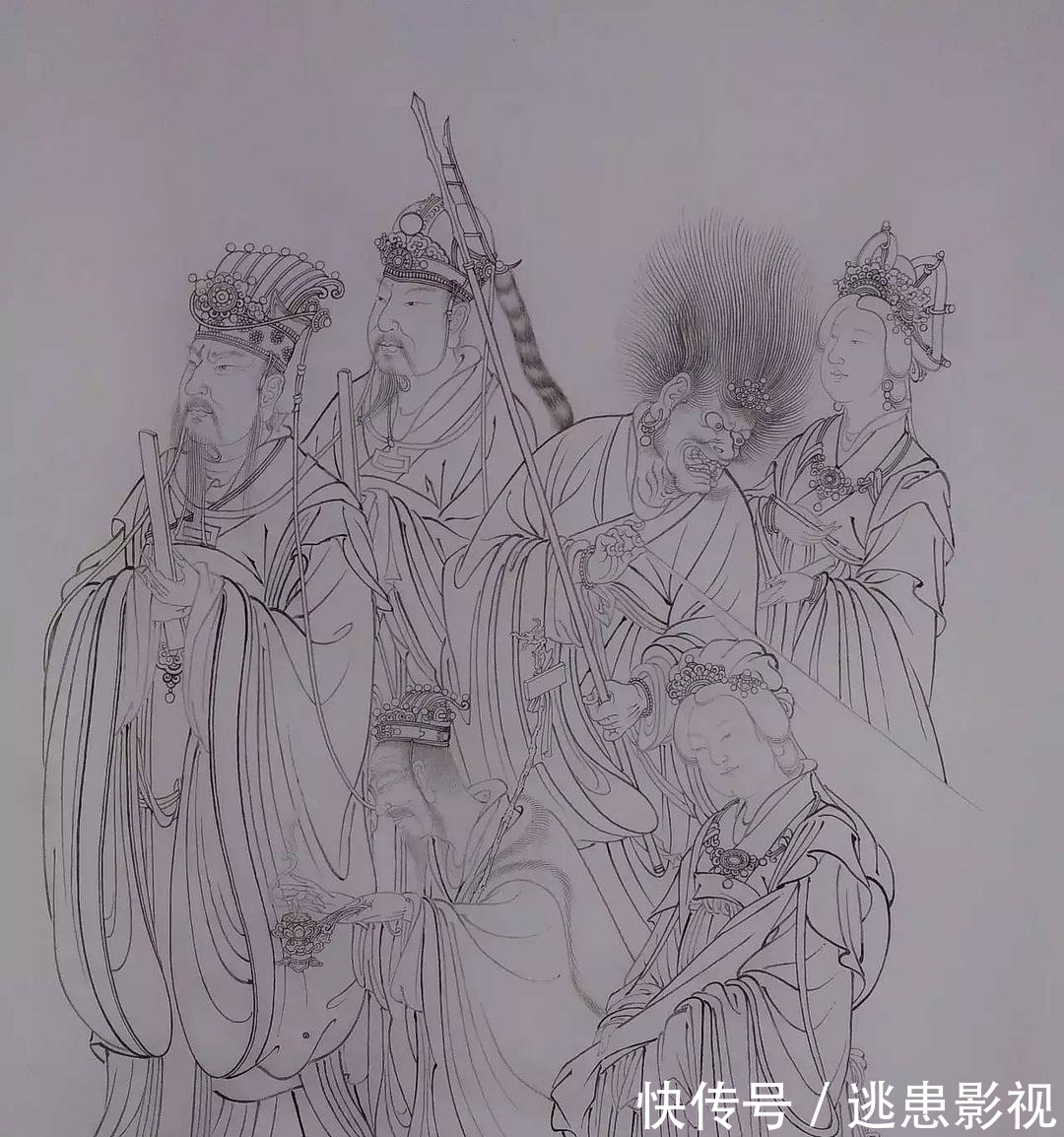 佛教|隆德园工笔水陆画列入密云区级非物质文化遗产 佛教水陆画作品赏析