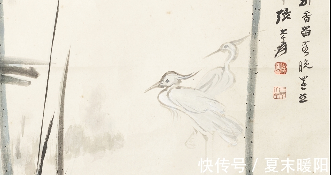 大千#极目苍穹 超以象外:张大千青绿山水杰构《李检法定林萧散图》