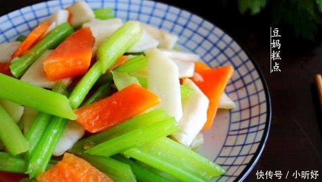 西芹|又一道纯素小炒,山药炒西芹的做法,营养健康,多吃还不怕胖