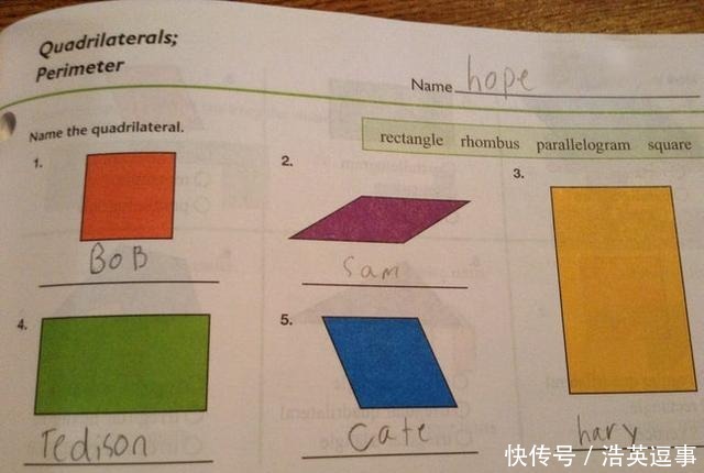 评语|国外熊孩子的奇葩试卷, 熊孩子真不是中国特产