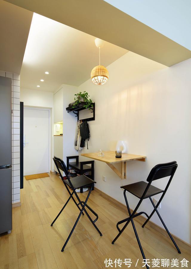 墙面|参观邻居家小一居，进门就被餐厅给迷住了，功能超全规划棒，羡慕