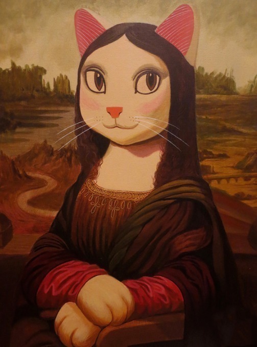 猫咪#艺术家笔下的猫咪“入侵”世界名画,萌到让人尖叫!