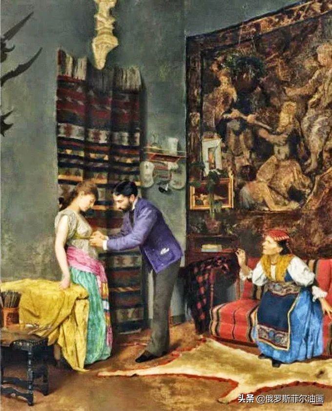 拉利@微妙而动人的油画，他画出了东方浪漫的神秘主义