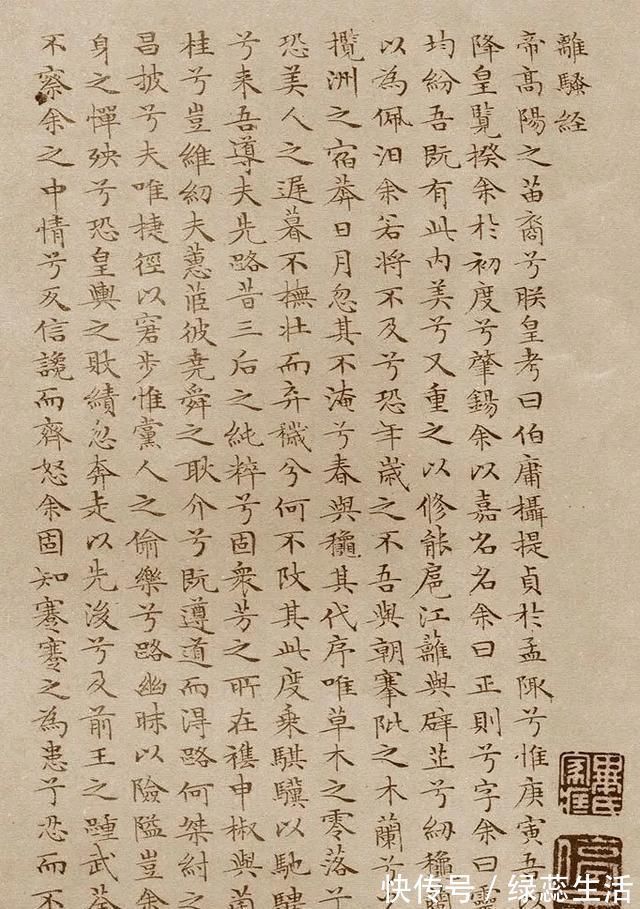 蝇头$这小楷不足05厘米,出自一位86岁老人之手,一丝不苟