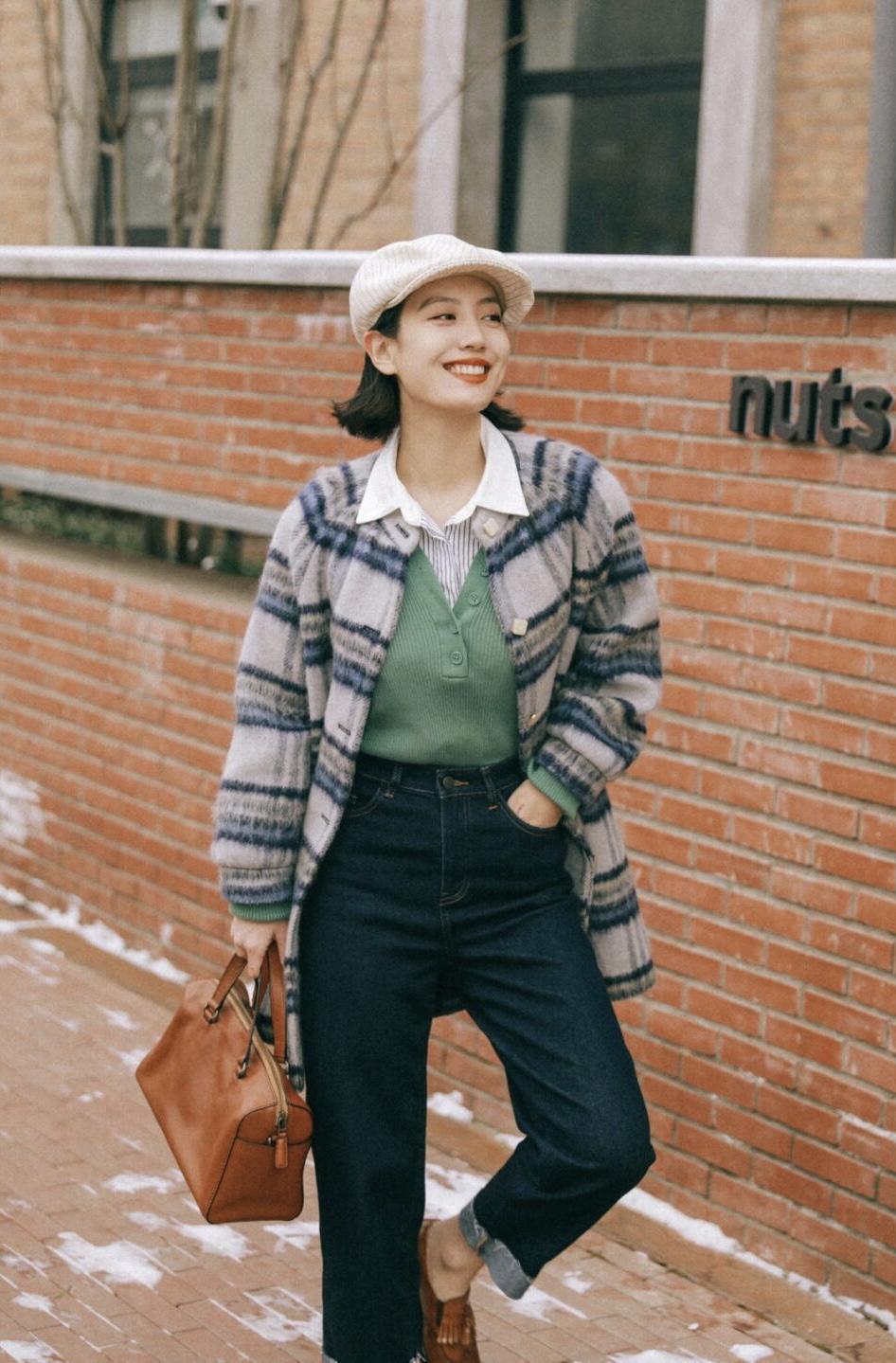 灰色调 这才是大衣的正确打开方式,chic优雅又高级,潮人必备