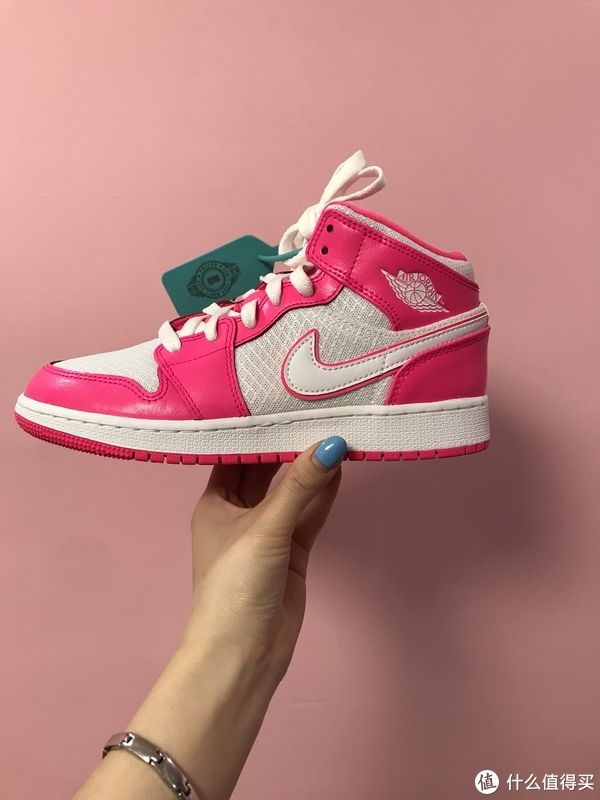 aj1 日常晒物 篇十四：新鞋开箱——air jordan 1 mid (GS) 粉色