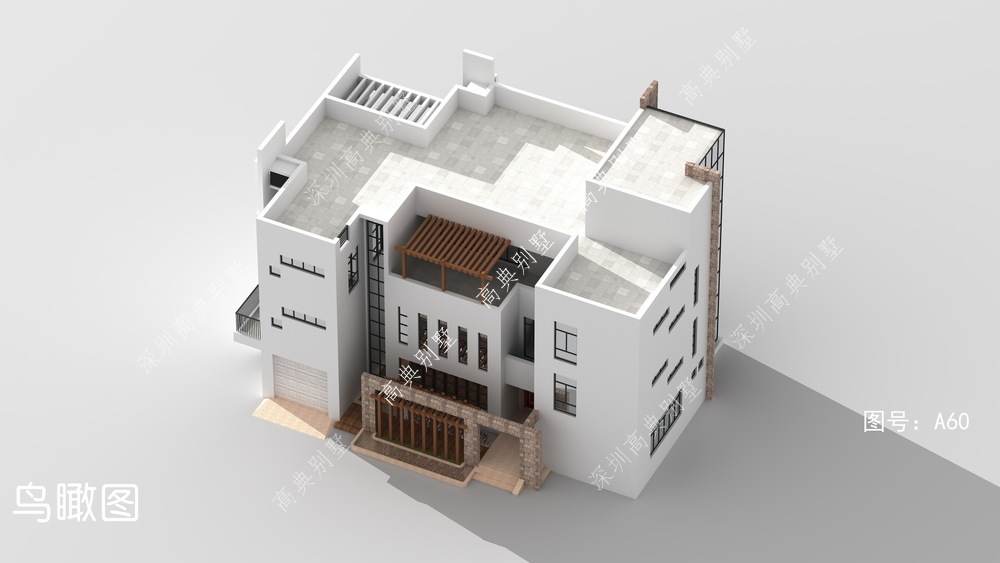 别墅|这款现代风格的别墅,色调简单而时尚,具有极强的建筑设计感。