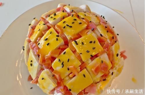 芝士|剩馒头秒变蛋糕,不用打发,又香又软,20分钟解决全家人的早餐