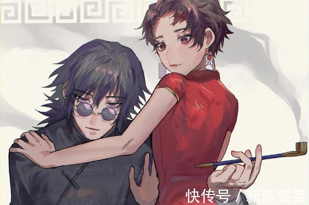 伊之助|遇上中国风的鬼灭之刃,祢豆子秒变女神,伊之助让人惊讶