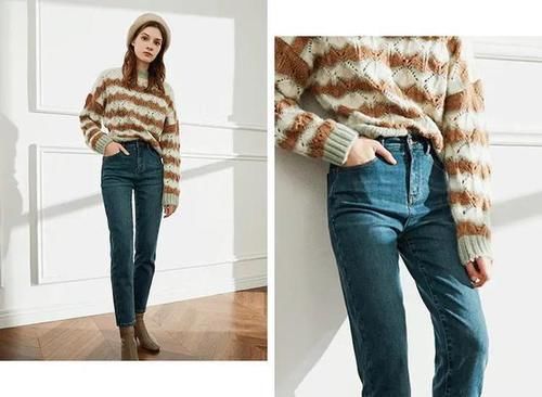 一条就够暖的牛仔裤，版型遮肉显腿直，穿上它今冬时髦精就是我