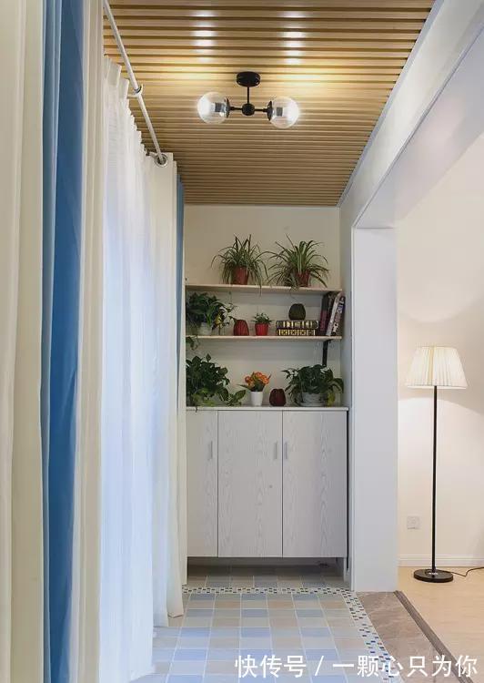 玄关处|90平三居美家,这样装修设计算是物美价廉吧!邻居都夸耐看!
