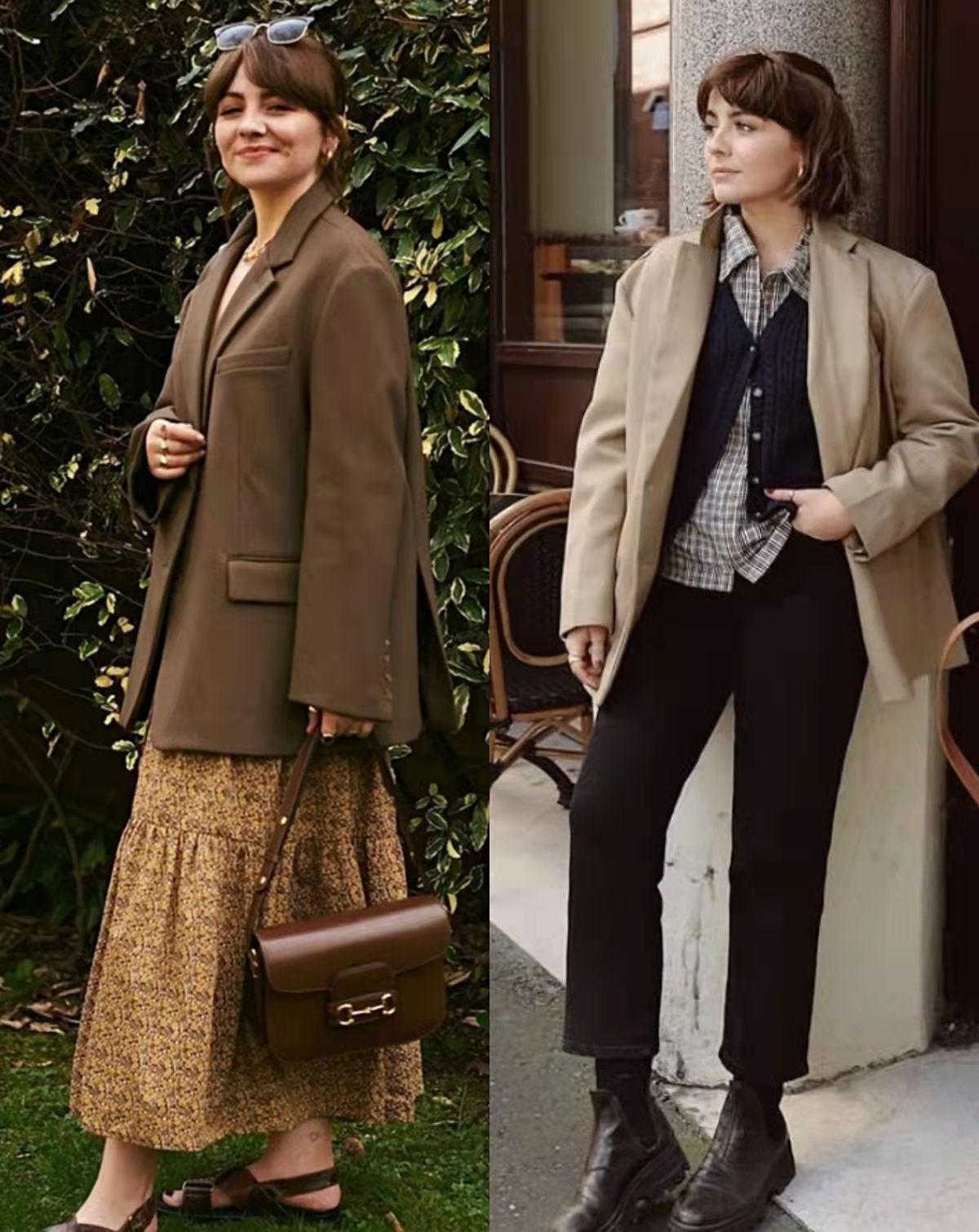 博主 冬季跟着155cm博主学“复古穿搭”,身高不是关键,会打扮才重要