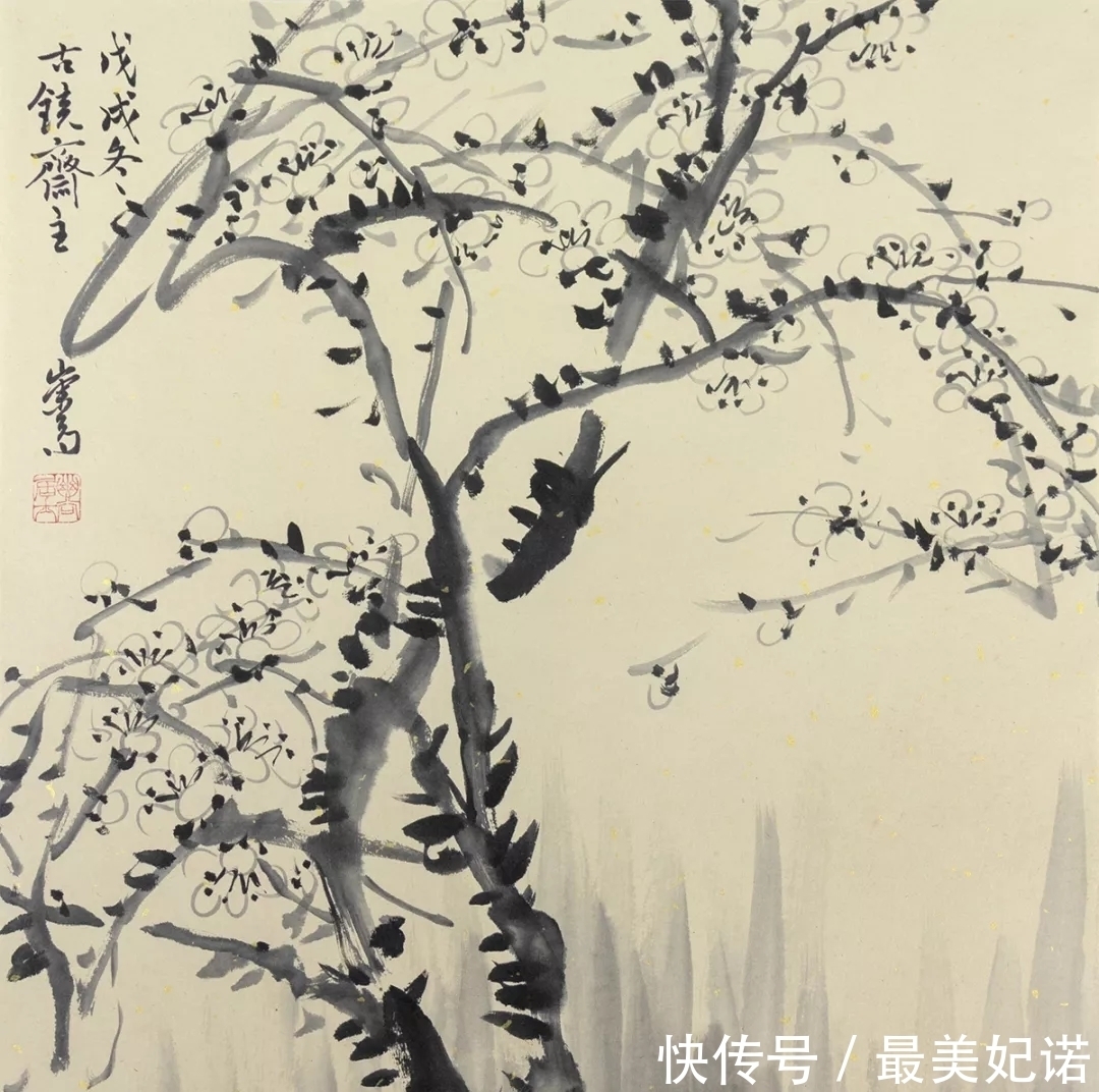 仙葩$锦官城外雪皑白,千里江天同一色,万家灯火入河来