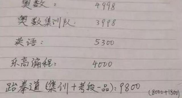 孩子|北京妈妈晒42万“开学清单”火了,家长纷纷晒单,网友:不敢生娃