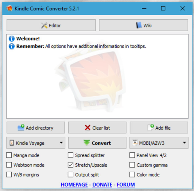 Kindle Comic Converter – 免费漫画格式转换软件(支持Windows和Mac)-劳模下载