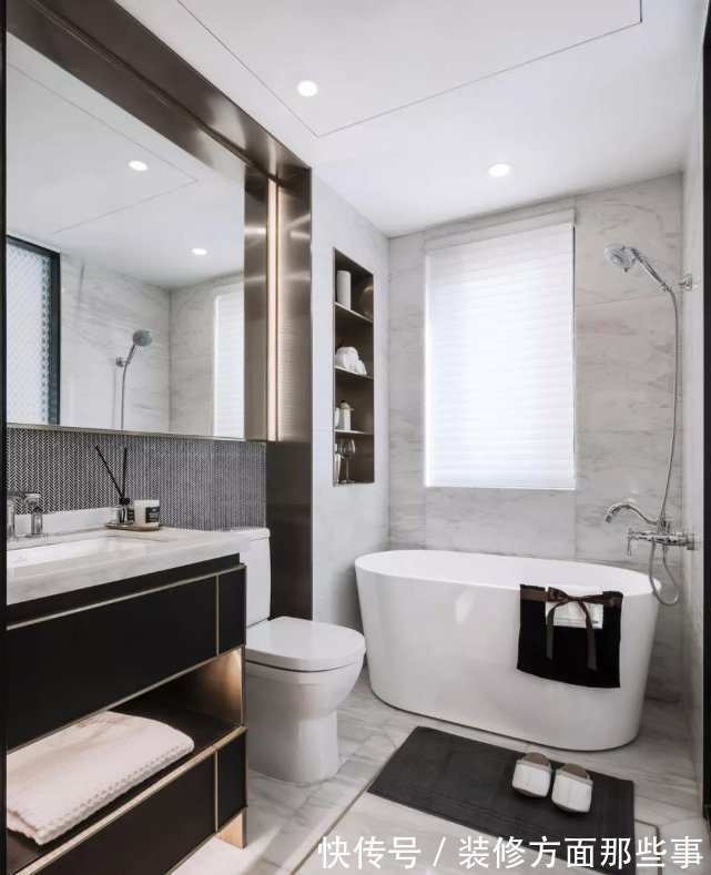 现代|138平现代风四居室,黑白灰的主色调完美承接、过渡了自然光线