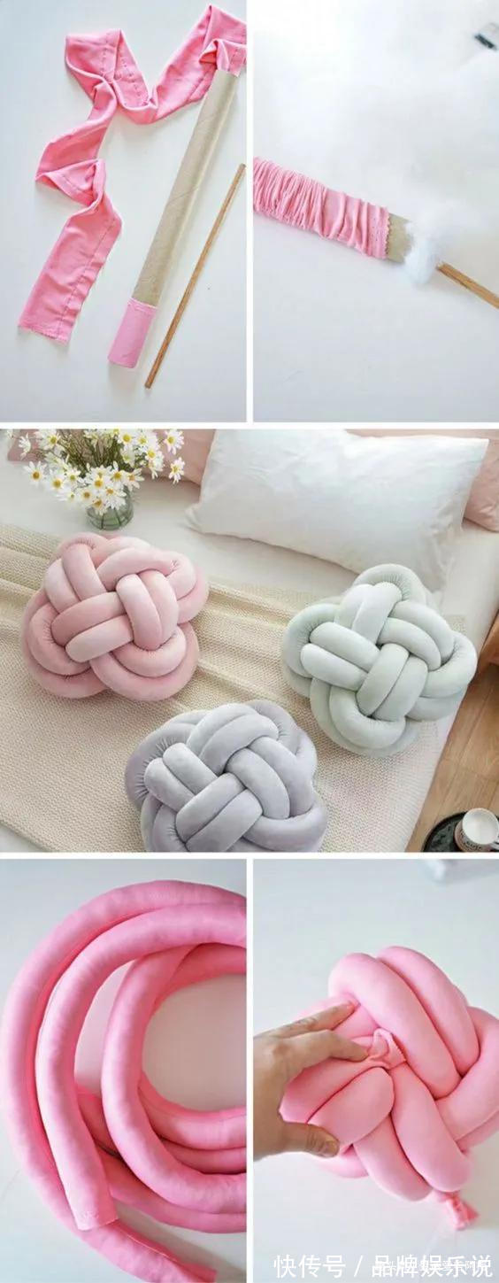 旧衣服做成的粗线编织，家居用品不用买了，手工布艺附教程