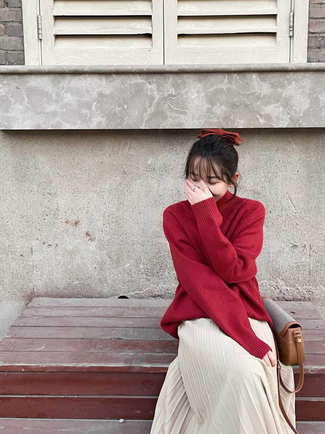 喜庆 元旦跨年如何穿?原来红色外套这么喜庆,太适合跨年了