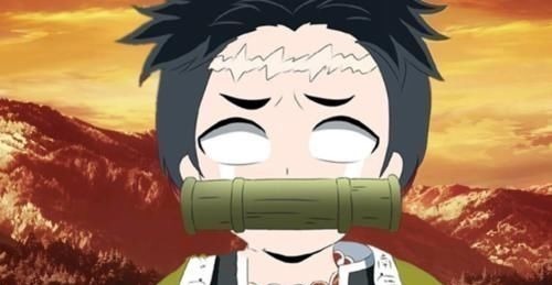 岩柱|鬼灭之刃当全员咬竹子炭治郎很萌,岩柱在哭,他却很像祢豆子