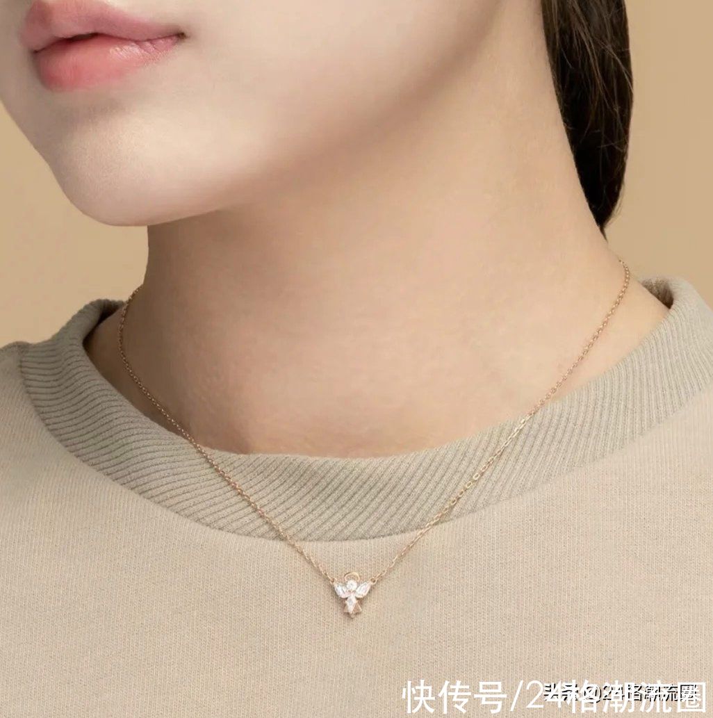 项链|施华洛世奇梦幻天使项链测评，打破直男审美