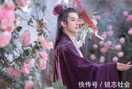 茱萸$真·花美男|穿汉服还要在头上戴花,本以为会奇怪,但被惊艳到了