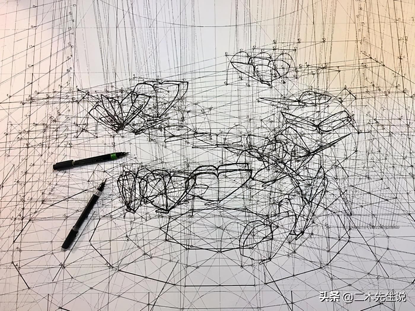 黄金比例!理工男花40年时间,用圆规画1000张画,黄金比例的拥护者