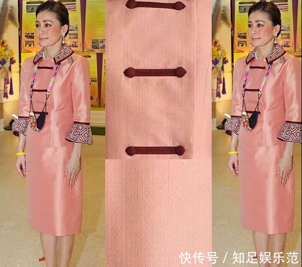 地上|诗妮娜亮相中泰文化展览!跪地上喂锦鲤一堆人伺候,穿旗袍美绝了