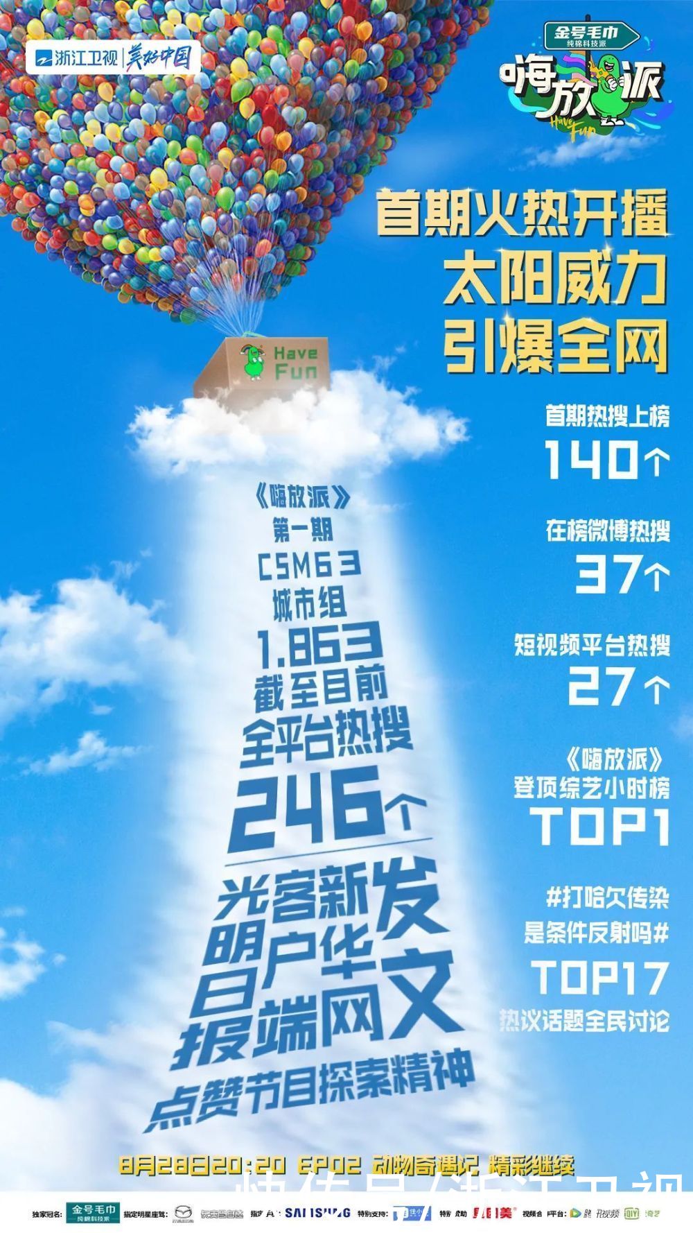 陈飞宇|《嗨放派》首期“太阳威力”火爆全网！嗨放Boys“追日”行动热血满满