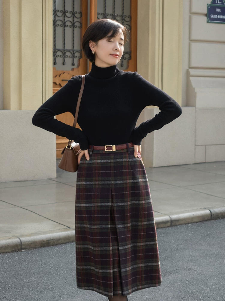 搭配|女人年过40更要注重保暖,来试试这些高领衫搭配,保暖时髦显气质