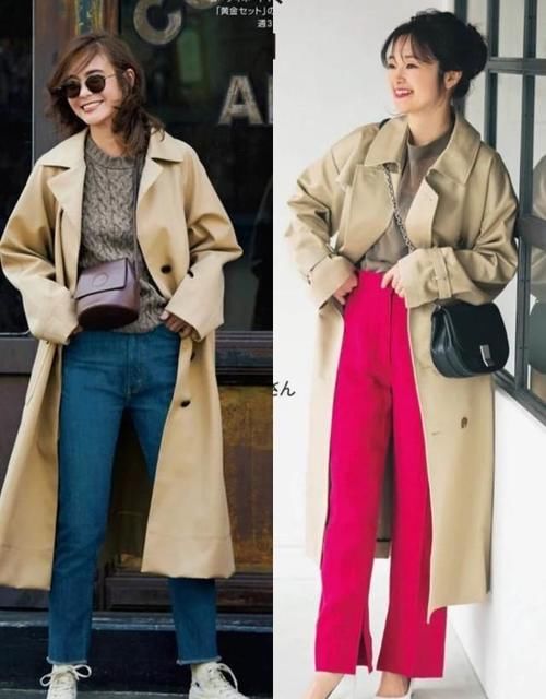 小个子 为什么你穿驼色风衣不好看？日本女生的这些“秋日穿搭”值得借鉴