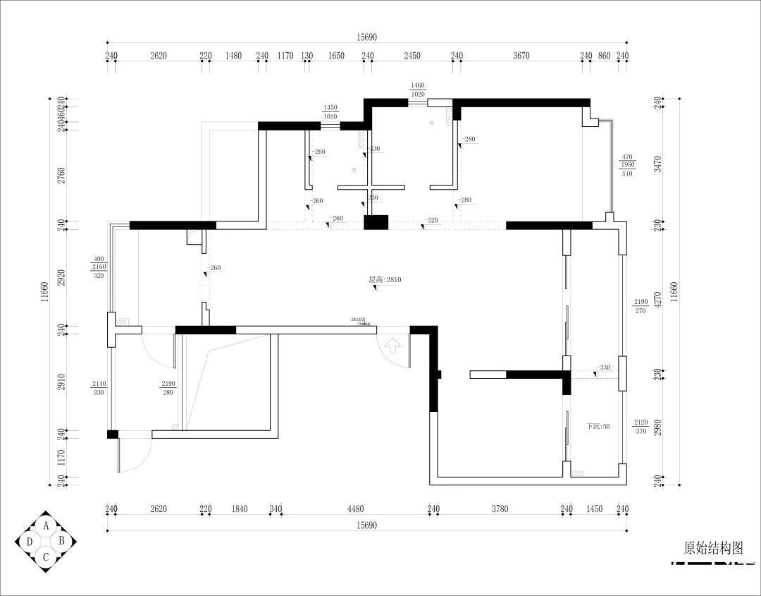 爱马仕|139平4室大户型装修实景效果图，客餐厅开放式布局宽敞大气