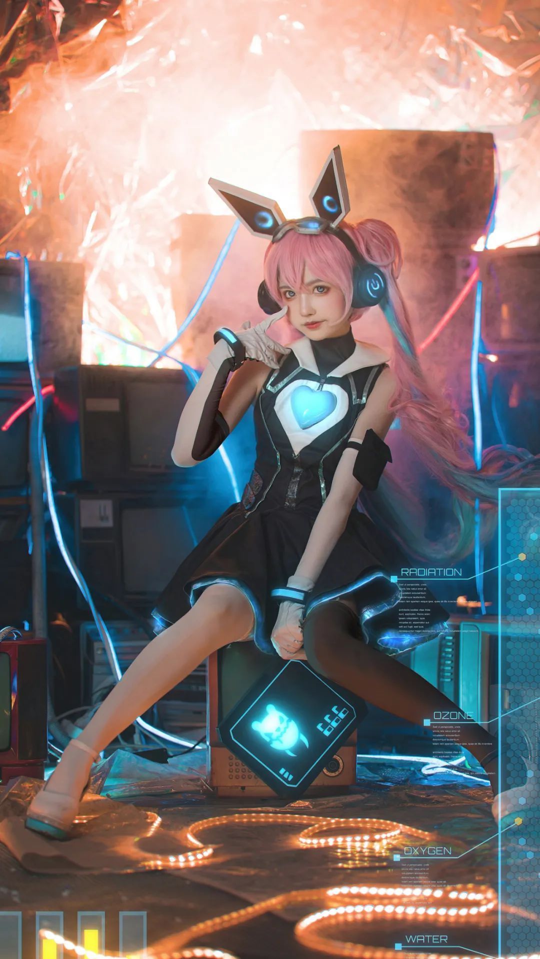 心灵骇客|cos:王者荣耀安琪拉-心灵骇客cos正片@北原美呆