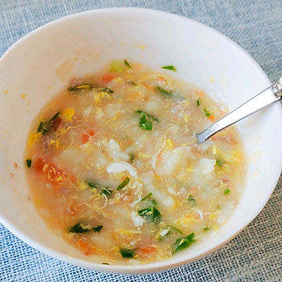 肉沫芙蓉疙瘩汤