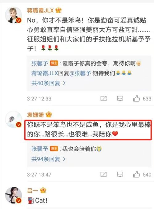 张馨予发文：我承认我是一只笨鸟，可是笨鸟不是闲鱼，咸鱼可以躺平任怼