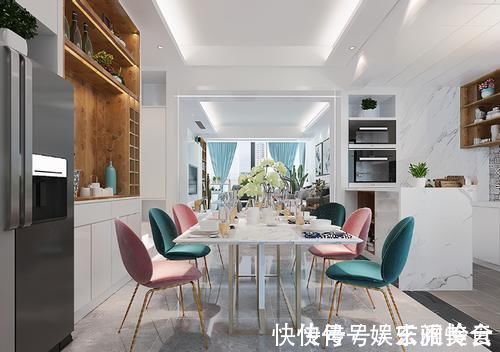 主色调|100平现代风极简家,浅色系混搭设计,让整个内景充满浪漫气息