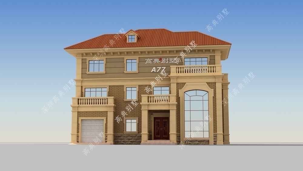 小平楼|这套欧式别墅,适合乡村环境,让人赏心悦目