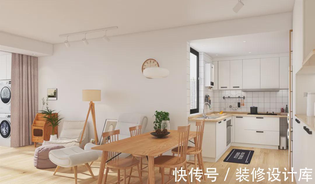 中式|97年的小夫妻,花了8w,把69m2的中式小窝改造成了自由北欧风