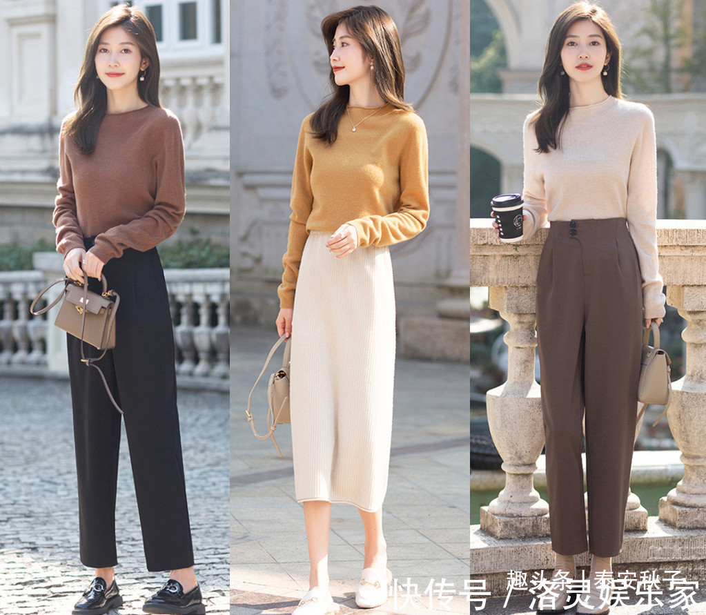 臃肿感 2020年秋冬很火的“针织衫”穿搭舒适又保暖,太高级了!