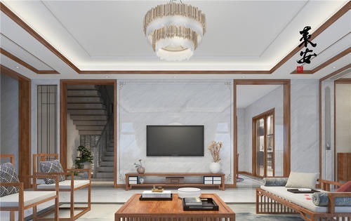 庭院|为了孝敬父母，他拆掉300㎡祖宅，自建中式别墅，效果图太美了