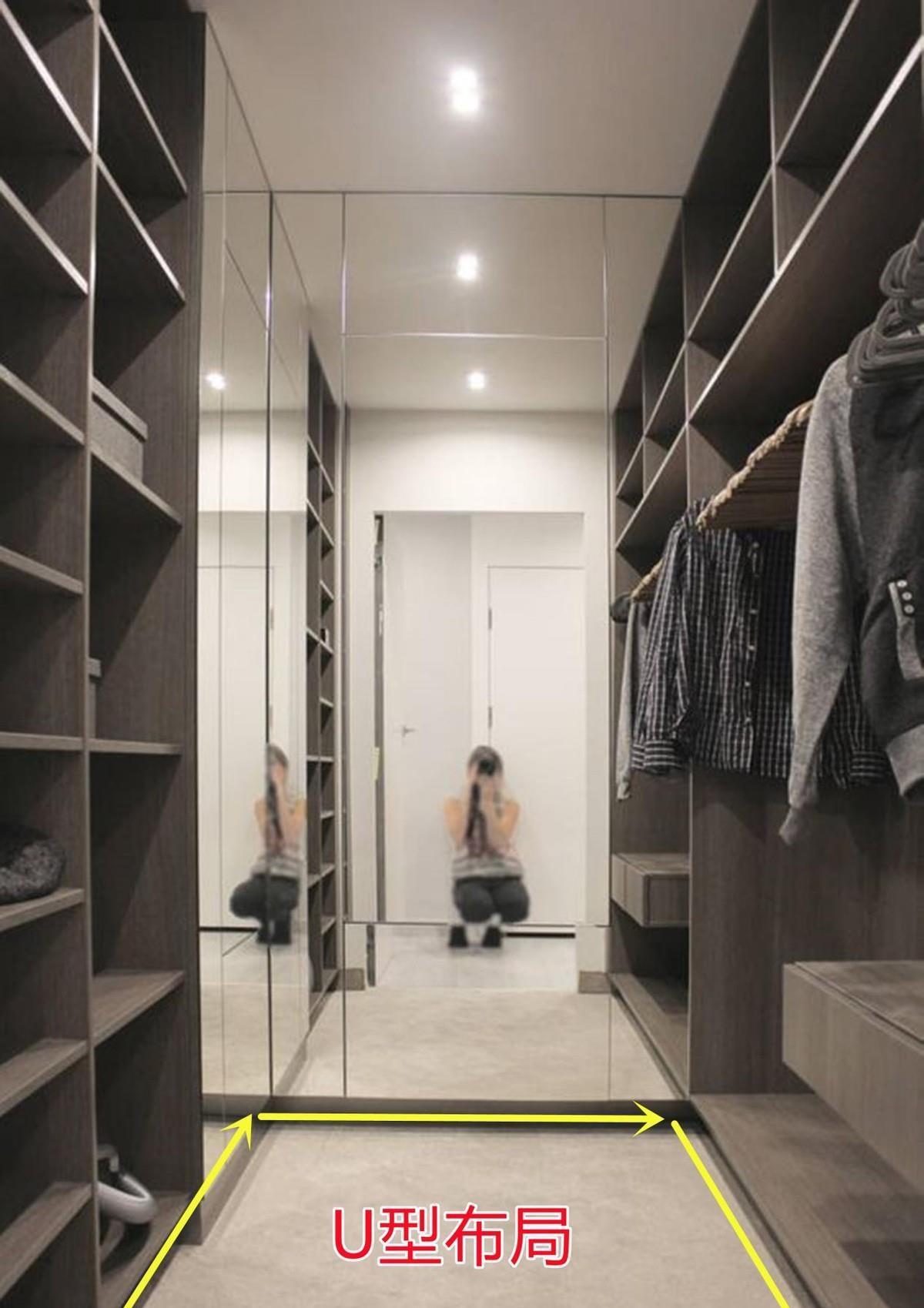 心思|无论如何都要留一间衣帽区,5㎡足够,U型布局费了不少心思在上面