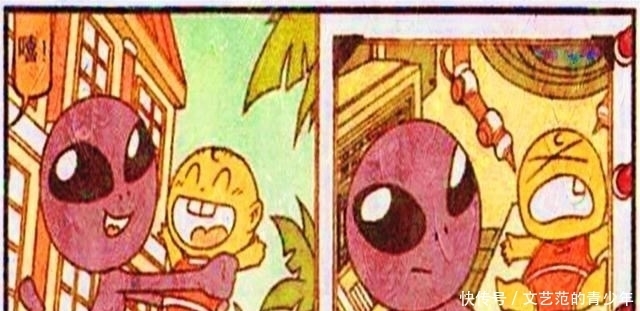 童年萌照。星太奇穿王子装，小桂子穿恐龙服，而奋豆却大战外星人